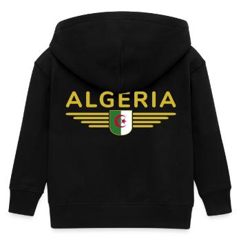 Algeria Design – Fierté de l’Afrique du Nord - Veste à capuche enfant bio Stanley/Stella - noir - Dos