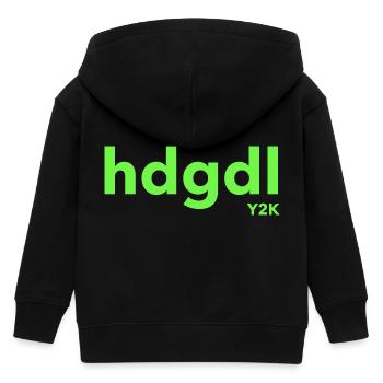 hdgdl Y2K grün - Kinder Organic Kapuzenjacke Mini Cultivator von Stanley/Stella - Schwarz - Hinten