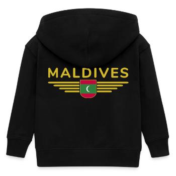 Maldives Fans : Maillots exclusifs - Veste à capuche enfant bio Stanley/Stella - noir - Dos