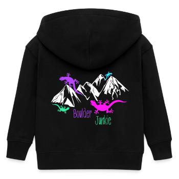 boulder bouldern boulderer boulding - Kinder Organic Kapuzenjacke Mini Cultivator von Stanley/Stella - Schwarz - Hinten