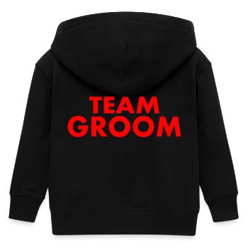 Team groom - Veste à capuche enfant bio Stanley/Stella - noir - Dos