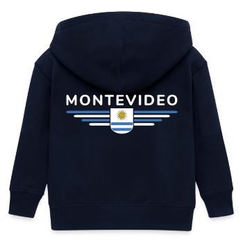 Montevideo Design – Für Fans & Reisende - Kinder Organic Kapuzenjacke Mini Cultivator von Stanley/Stella - Navy - Hinten