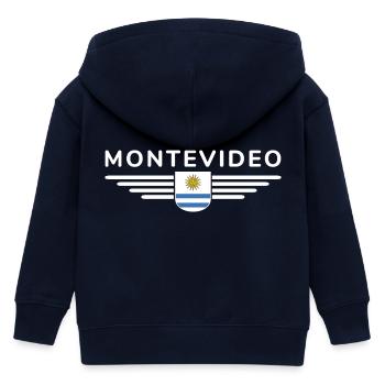 Montevideo Design – Für Fans & Reisende - Kinder Organic Kapuzenjacke Mini Cultivator von Stanley/Stella - Navy - Hinten