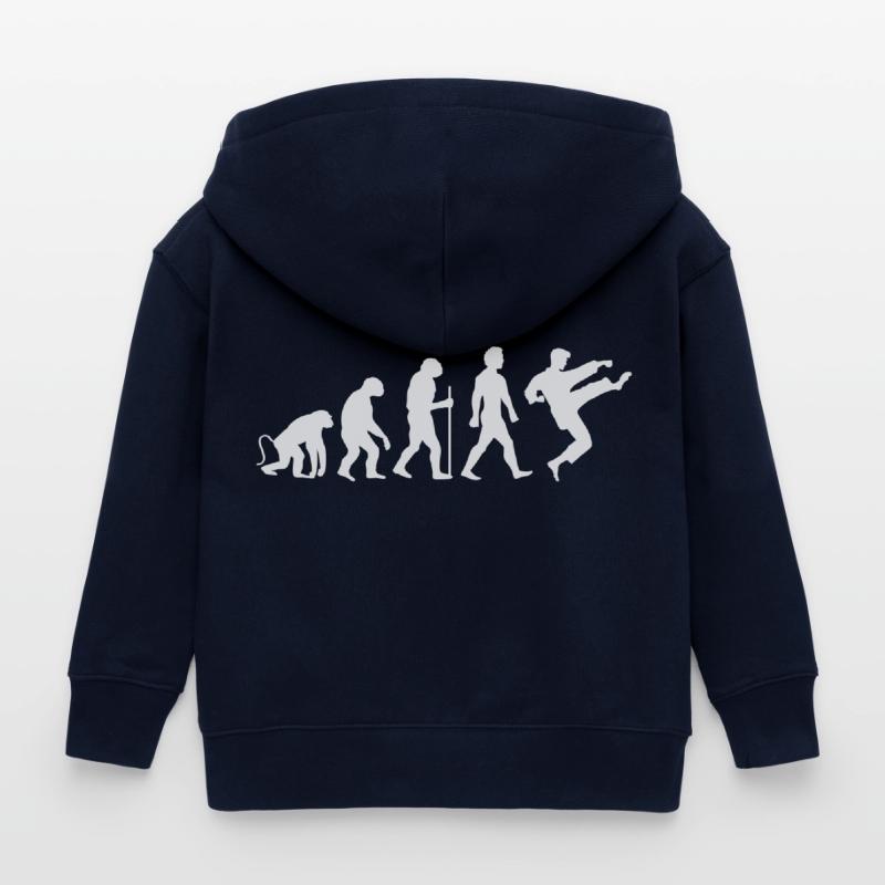 Karaté Évolution Veste à capuche enfant bio Stanley/Stella
