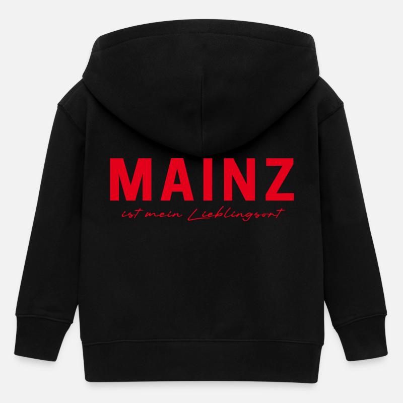 T-shirt de Mayence – Parfait pour les fans - Veste à capuche enfant bio Stanley/Stella - noir