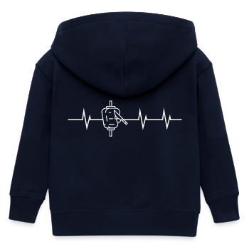 Kebab Beat - Kinder Organic Kapuzenjacke Mini Cultivator von Stanley/Stella - Navy - Hinten