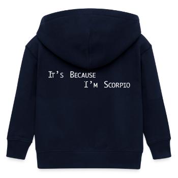 Sternzeichen Skorpion - Kinder Organic Kapuzenjacke Mini Cultivator von Stanley/Stella - Navy - Hinten
