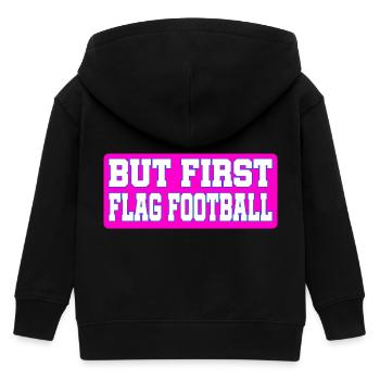 Mais d’abord le flag football pour les joueurs et les fans - Veste à capuche enfant bio Stanley/Stella - noir - Dos