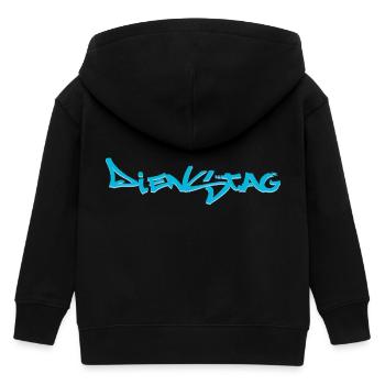 Tuesday, available every weekday, nettsfetz.de - Kids Organic Zip-up Hoodie by Stanley/Stella - black - Back