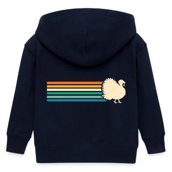 Poulets Coq Dinde - Veste à capuche enfant bio Stanley/Stella - marine - Dos