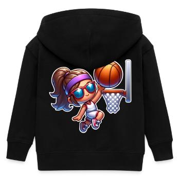 Basketball Basketball Basketball Femme - Veste à capuche enfant bio Stanley/Stella - noir - Dos