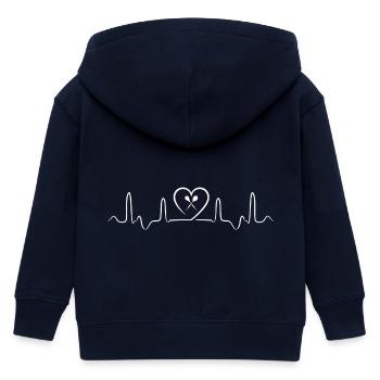 Dart - Kinder Organic Kapuzenjacke Mini Cultivator von Stanley/Stella - Navy - Hinten