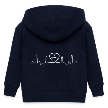 schwimmen - Kinder Organic Kapuzenjacke Mini Cultivator von Stanley/Stella - Navy - Hinten