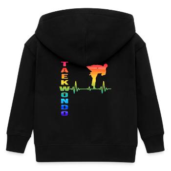 Taekwondo Taekwondo-korean-martial-arts poomsae - Kinder Organic Kapuzenjacke Mini Cultivator von Stanley/Stella - Schwarz - Hinten