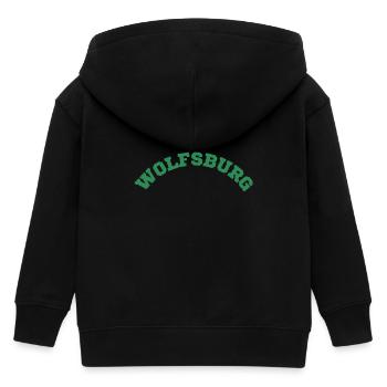 Wolfsburg - Kinder Organic Kapuzenjacke Mini Cultivator von Stanley/Stella - Schwarz - Hinten