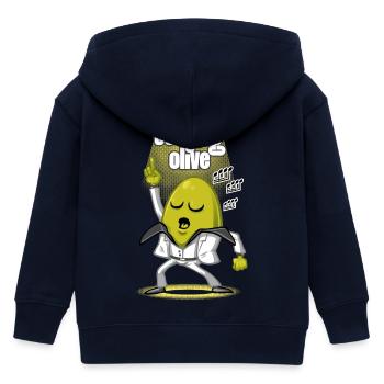 Rester olive - Veste à capuche enfant bio Stanley/Stella - marine - Dos