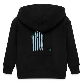 Cabine de plage - Veste à capuche enfant bio Stanley/Stella - noir - Dos