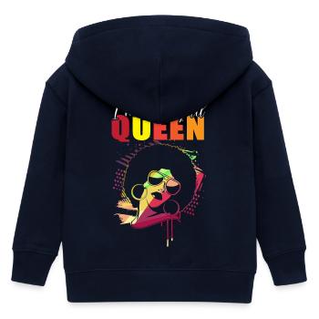 Sternzeichen Widder - Kinder Organic Kapuzenjacke Mini Cultivator von Stanley/Stella - Navy - Hinten
