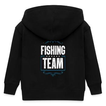 Fishing Team - Kinder Organic Kapuzenjacke Mini Cultivator von Stanley/Stella - Schwarz - Hinten
