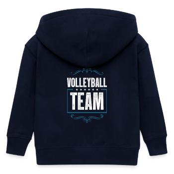 Volleyball Team - Kinder Organic Kapuzenjacke Mini Cultivator von Stanley/Stella - Navy - Hinten