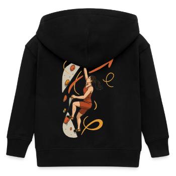 Femmes chemises de boulder – Femme graphique de motivation - Veste à capuche enfant bio Stanley/Stella - noir - Dos