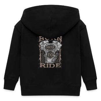 Born to Ride motorcycle 1972 - Kinder Organic Kapuzenjacke Mini Cultivator von Stanley/Stella - Schwarz - Hinten