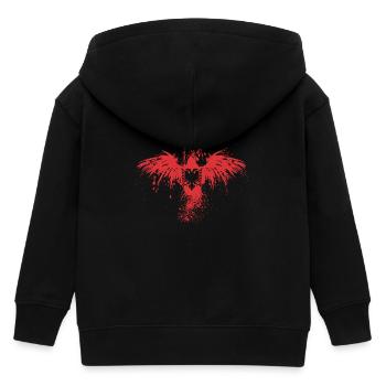 Aigle albanais - aigle albanais shirt Shqiponja - Veste à capuche enfant bio Stanley/Stella - noir - Dos