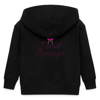 Flamingo Pink Flamingo Geschenk - Kinder Organic Kapuzenjacke Mini Cultivator von Stanley/Stella - Schwarz - Hinten