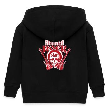 Retired Rock Star T-Shirt Gitarre Rente - Kinder Organic Kapuzenjacke Mini Cultivator von Stanley/Stella - Schwarz - Hinten