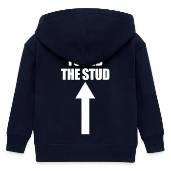 Found The Stud Carpenter Humor Lustiger Herren-Stu - Kinder Organic Kapuzenjacke Mini Cultivator von Stanley/Stella - Navy - Hinten
