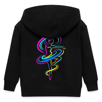 Ballerina - Kinder Organic Kapuzenjacke Mini Cultivator von Stanley/Stella - Schwarz - Hinten