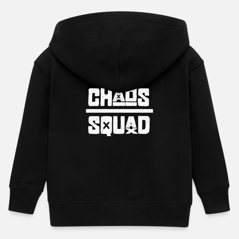 chaos - Veste à capuche enfant bio Stanley/Stella - noir