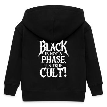 black is not a phase its trve cvlt - Kinder Organic Kapuzenjacke Mini Cultivator von Stanley/Stella - Schwarz - Hinten