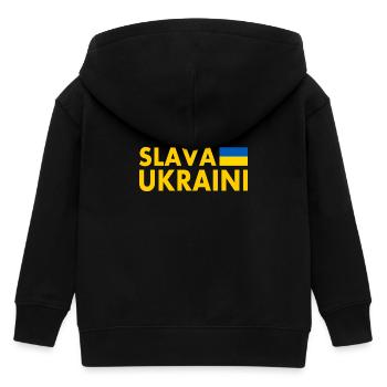 Slava ukraini - Kinder Organic Kapuzenjacke Mini Cultivator von Stanley/Stella - Schwarz - Hinten