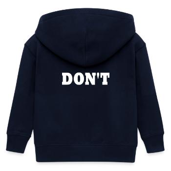 Don't - Veste à capuche enfant bio Stanley/Stella - marine - Dos