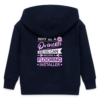 Princess flooring installer - Kinder Organic Kapuzenjacke Mini Cultivator von Stanley/Stella - Navy - Hinten