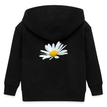 Margerite Gänseblume weiße Blume Margeriten - Kinder Organic Kapuzenjacke Mini Cultivator von Stanley/Stella - Schwarz - Hinten