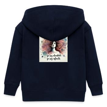 Infinita von Neus - Kinder Organic Kapuzenjacke Mini Cultivator von Stanley/Stella - Navy - Hinten