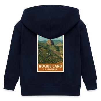 Roque Cano La Gomera - Kinder Organic Kapuzenjacke Mini Cultivator von Stanley/Stella - Navy - Hinten