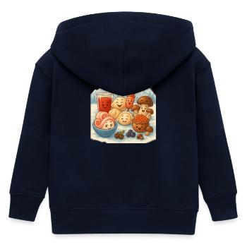 Weiter Norden - Kinder Organic Kapuzenjacke Mini Cultivator von Stanley/Stella - Navy - Hinten