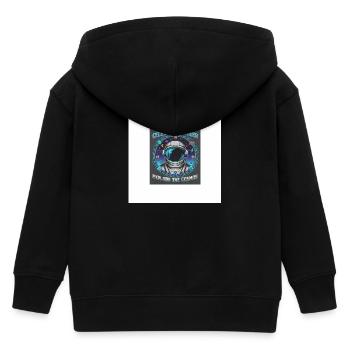 Voyageur Céleste explore le cosmos - Veste à capuche enfant bio Stanley/Stella - noir - Dos