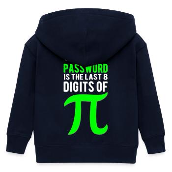 Passwort ist Pi Ziffern - Kinder Organic Kapuzenjacke Mini Cultivator von Stanley/Stella - Navy - Hinten