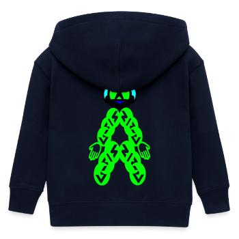 Yahoo - Veste à capuche enfant bio Stanley/Stella - marine - Dos