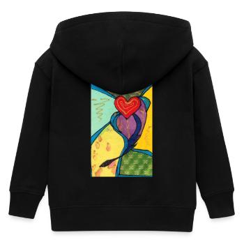 Cœur - Veste à capuche enfant bio Stanley/Stella - noir - Dos