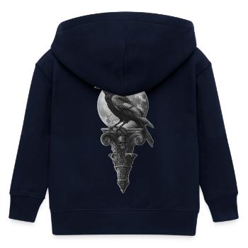 Rabe - Kinder Organic Kapuzenjacke Mini Cultivator von Stanley/Stella - Navy - Hinten