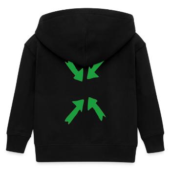 grün im fokus - Kinder Organic Kapuzenjacke Mini Cultivator von Stanley/Stella - Schwarz - Hinten