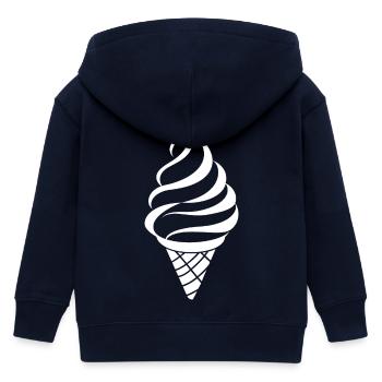 Croquis de glace - Veste à capuche enfant bio Stanley/Stella - marine - Dos