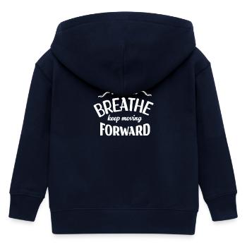 Reste Présent et Avance - Veste à capuche enfant bio Stanley/Stella - marine - Dos