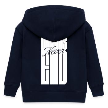 Träume enden nie - Kinder Organic Kapuzenjacke Mini Cultivator von Stanley/Stella - Navy - Hinten