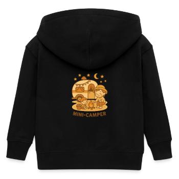 Camper – Lagerfeuer & Camping für Kinder - Kinder Organic Kapuzenjacke Mini Cultivator von Stanley/Stella - Schwarz - Hinten